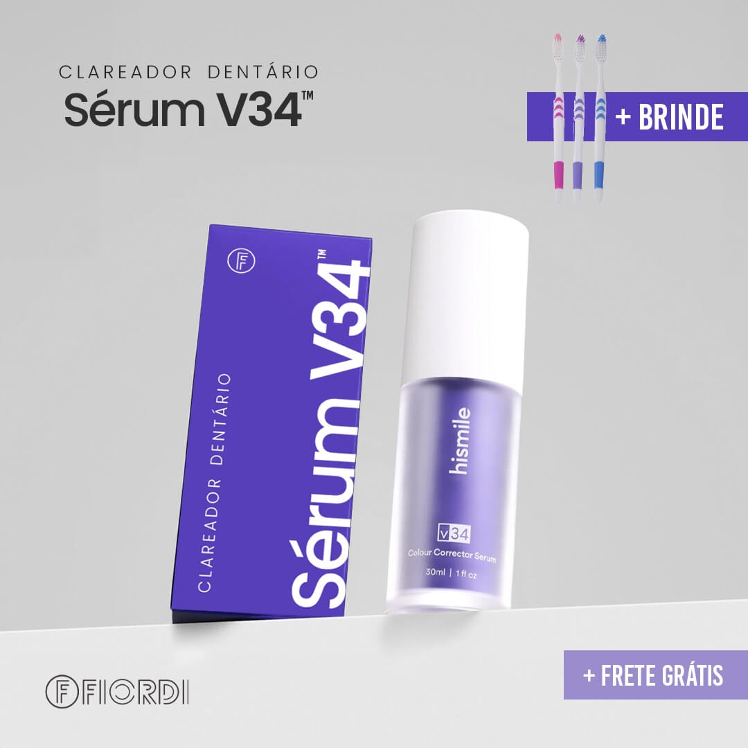 [PAGUE 1 LEVE 2] Creme Dental Clareador  - Sérum V34™ [BRINDE EXCLUSIVO]